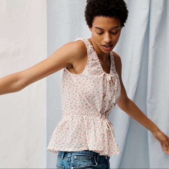 Madewell Tops - MADEWELL🌸🌸Shirred drawstring tank top various Sz